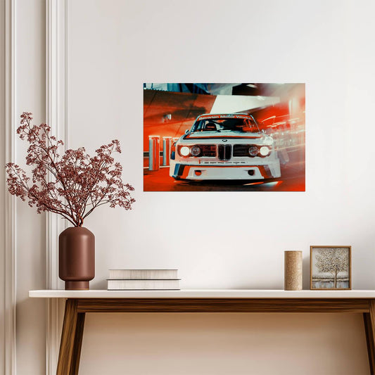 BMW 3.0 CSL E9 Group 2 | Classic Race Car Poster | Vintage Motorsport Art - Cars Poster