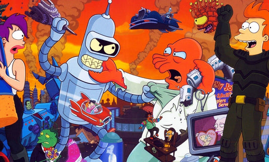 Futurama Cast Collage | Animated TV Show Poster | Sci-Fi Comedy Wall Art - Movies & TV Poster