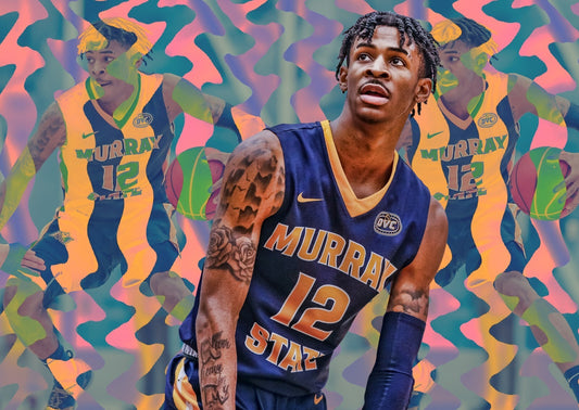 Ja Morant Murray State Racers | Basketball Poster | College Alumni Art - Sports Poster
