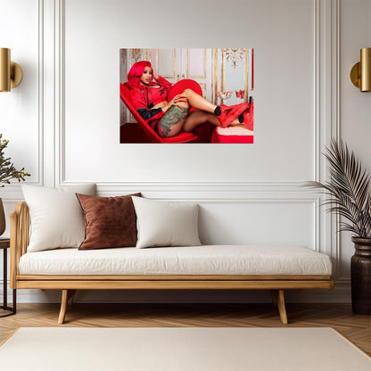 Cardi B | Vibrant Music Art | Celebrity Poster - Music Poster