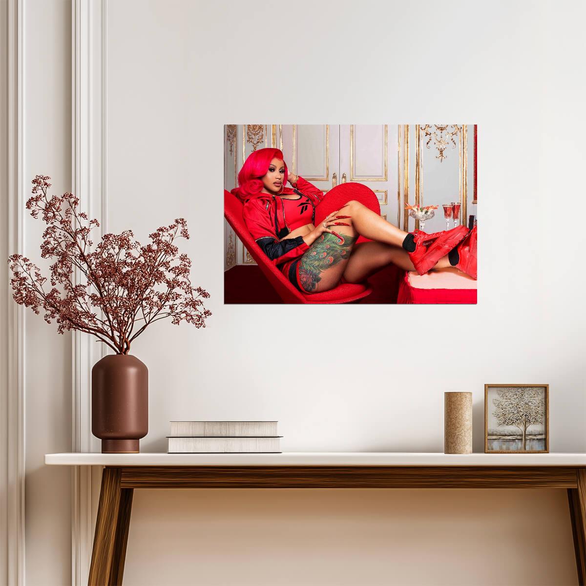 Cardi B | Vibrant Music Art | Celebrity Poster - Music Poster