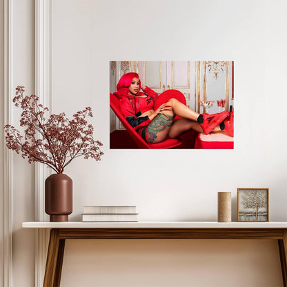 Cardi B | Vibrant Music Art | Celebrity Poster - Music Poster