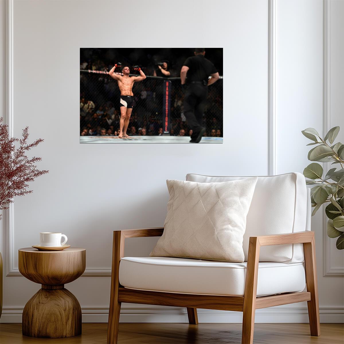 Nate Diaz UFC | MMA Fighter Poster | Combat Sports Wall Art - Sports Poster