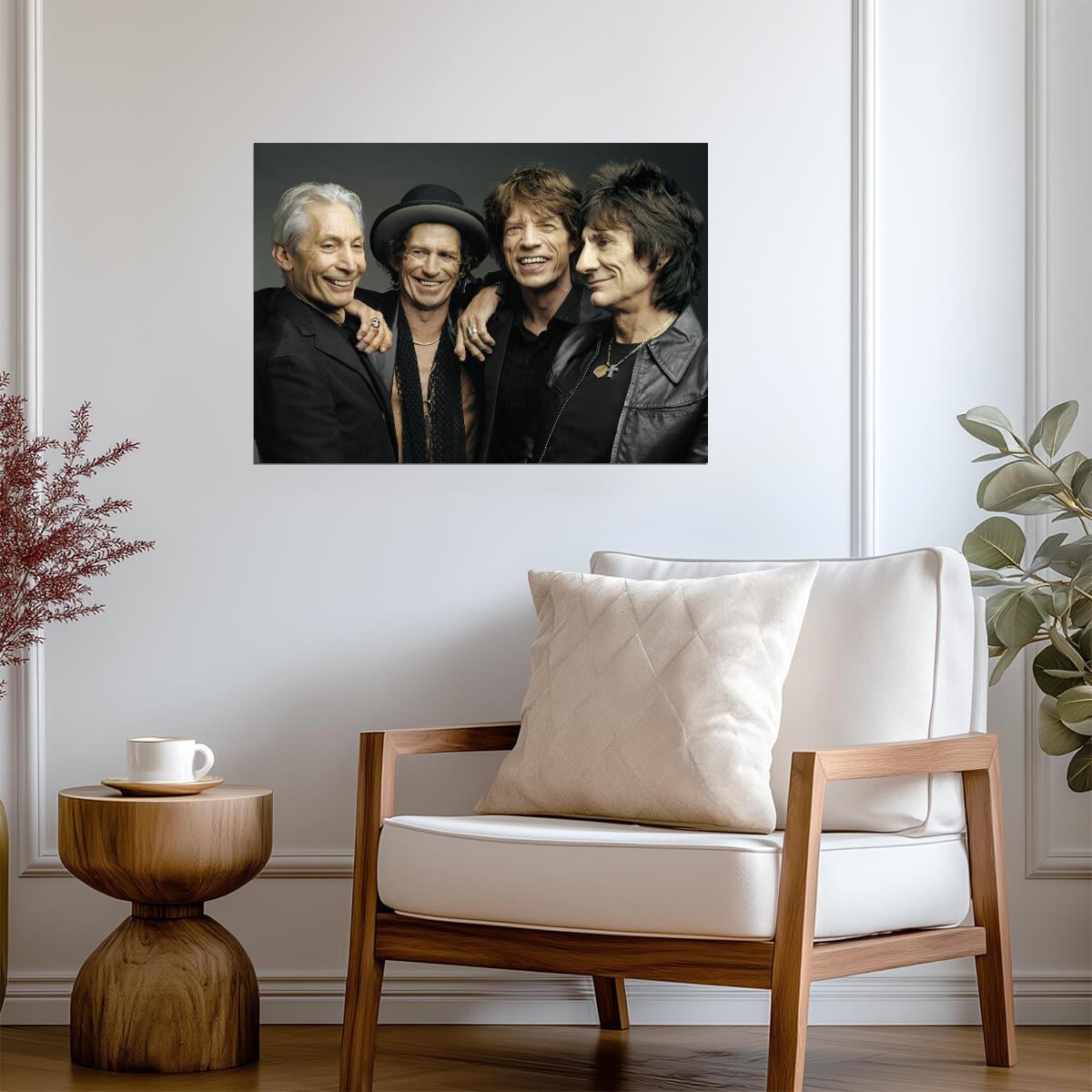 The Rolling Stones Modern Group Portrait | Rock and Roll Legends Poster | Music History Wall Art - Music Poster