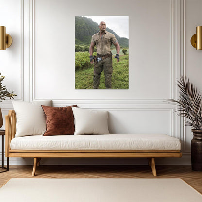 Jumanji Dwayne Johnson | Dr Bravestone Movie Poster | Action Film Wall Art - Movies & TV Poster