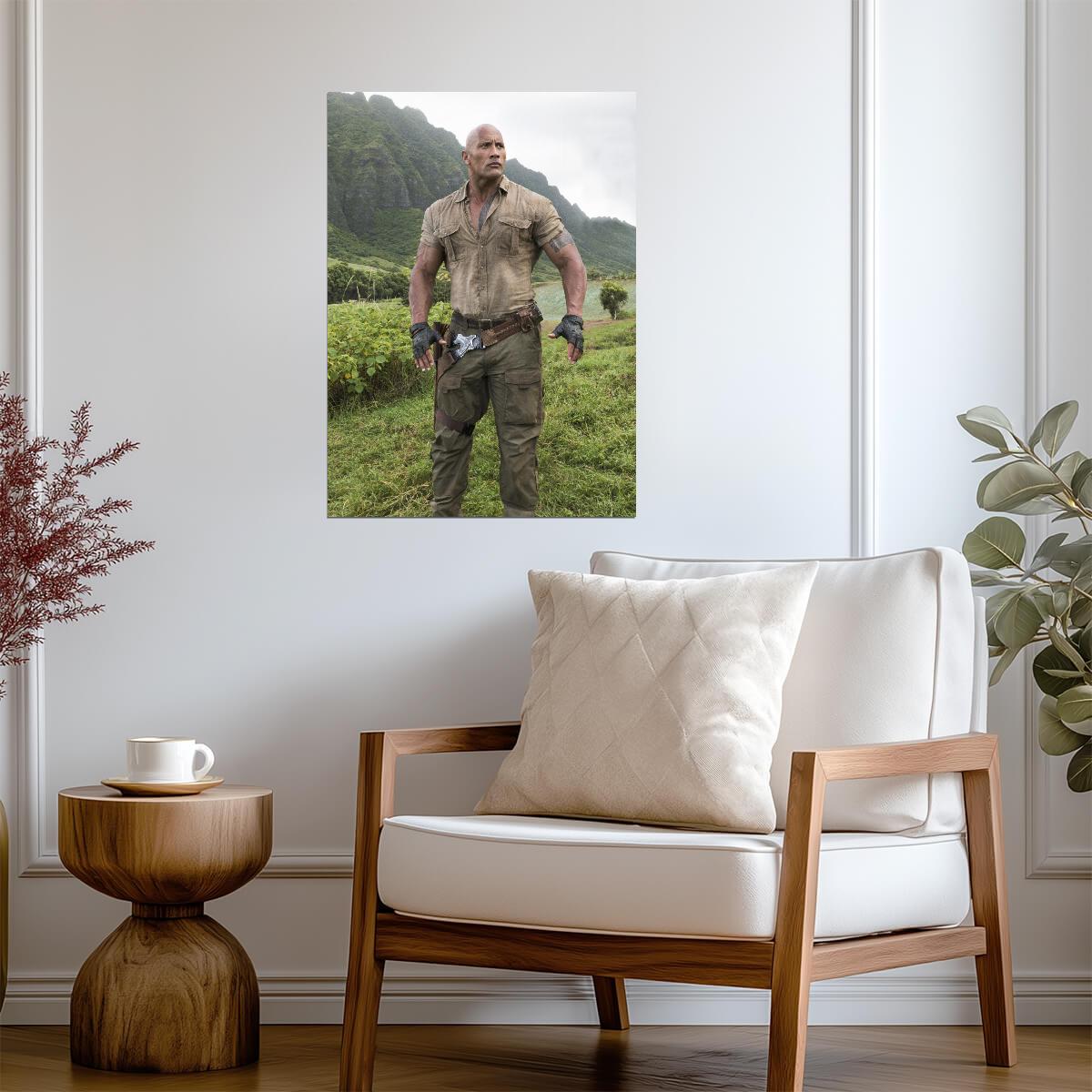 Jumanji Dwayne Johnson | Dr Bravestone Movie Poster | Action Film Wall Art - Movies & TV Poster