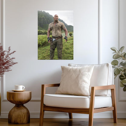 Jumanji Dwayne Johnson | Dr Bravestone Movie Poster | Action Film Wall Art - Movies & TV Poster