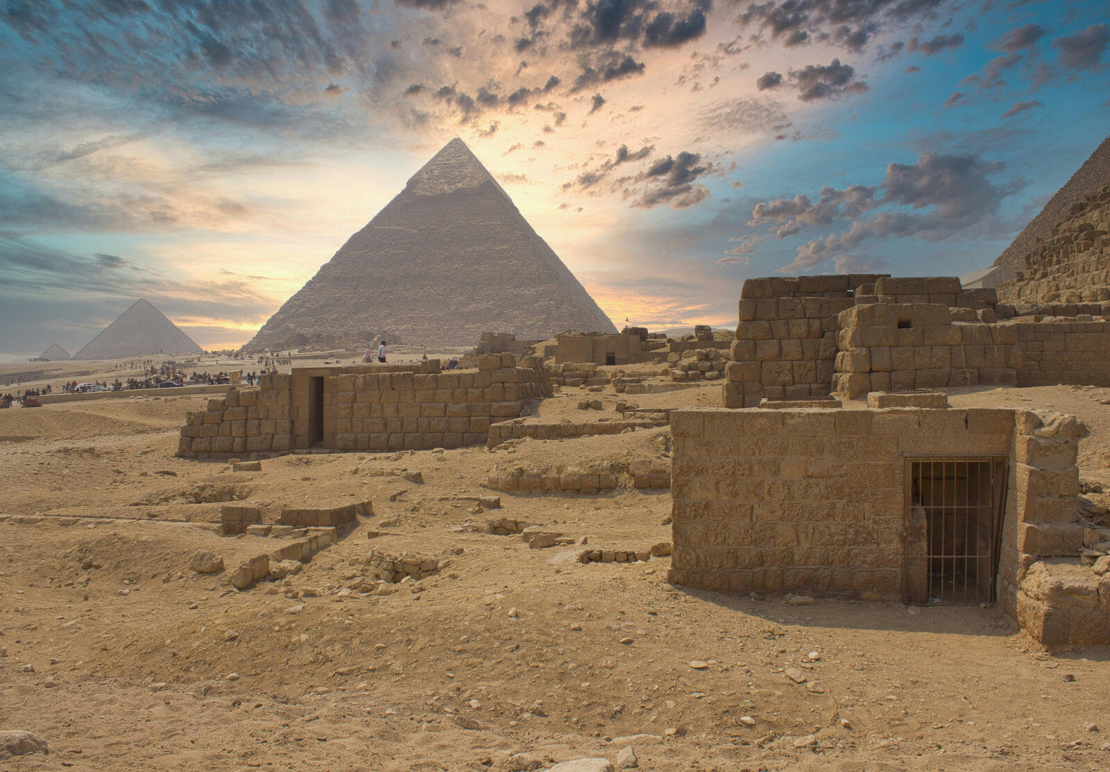 Pyramids of Giza Egypt | Ancient Landmark Photography | Travel Wall Art Poster - Photography Poster