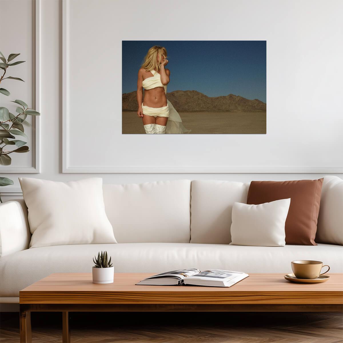 Britney Spears I'm a Slave 4 U | Music Photoshoot Poster | Sexy Pop Star Wall Art - Music Poster
