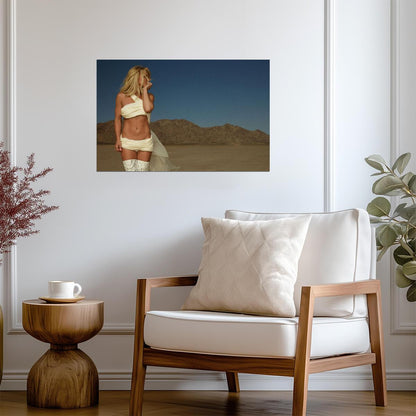 Britney Spears I'm a Slave 4 U | Music Photoshoot Poster | Sexy Pop Star Wall Art - Music Poster