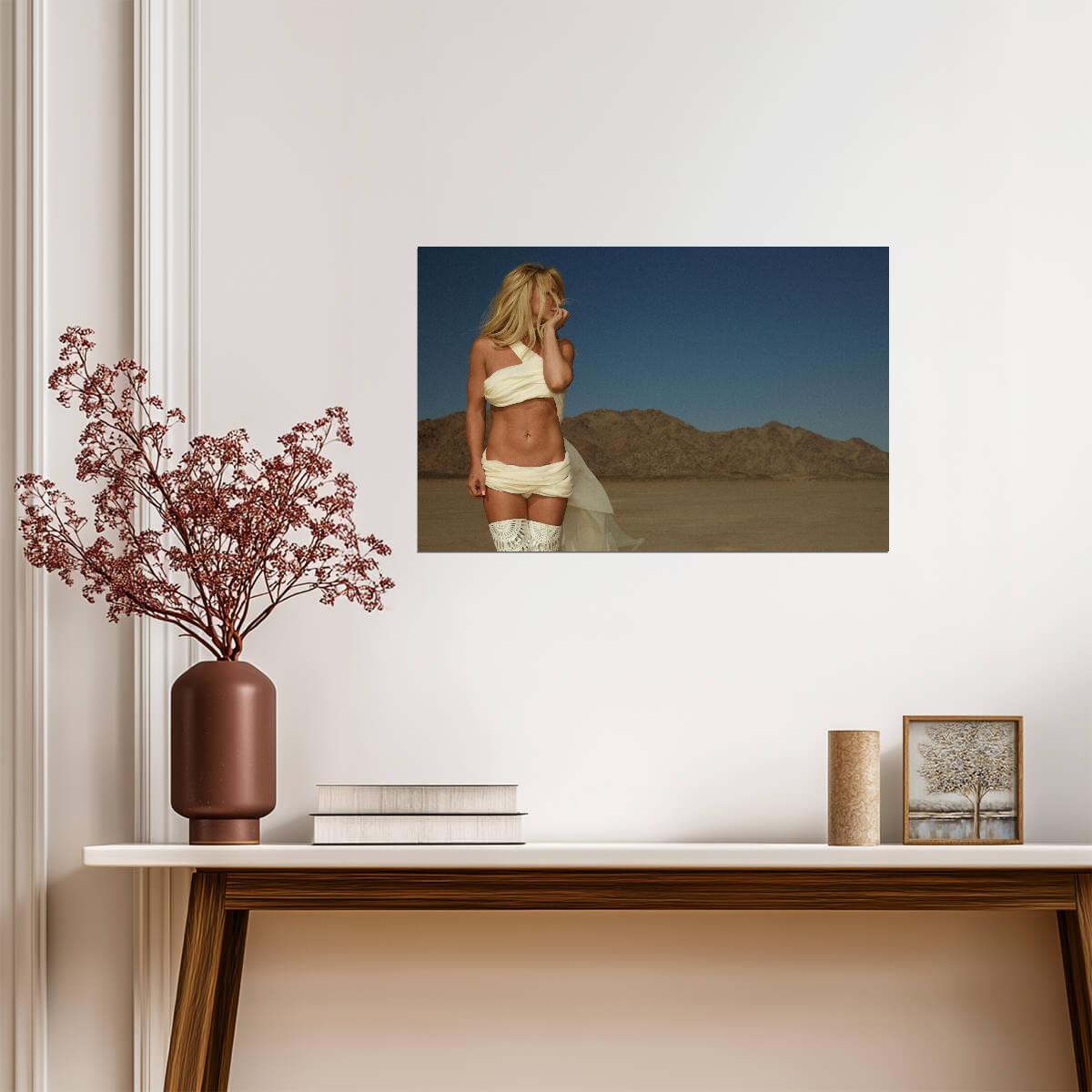 Britney Spears I'm a Slave 4 U | Music Photoshoot Poster | Sexy Pop Star Wall Art - Music Poster