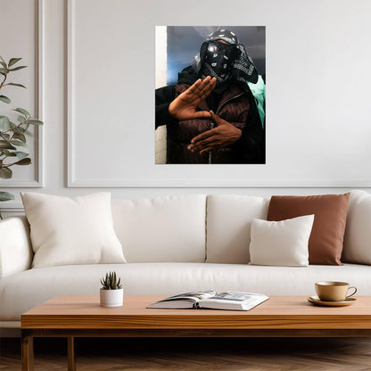 Kwengface Wall Art | British Rapper Poster - Music Poster