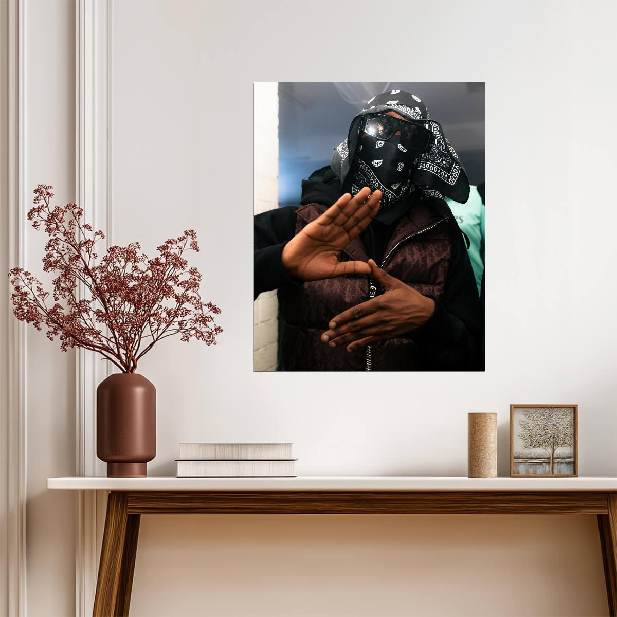 Kwengface Wall Art | British Rapper Poster - Music Poster