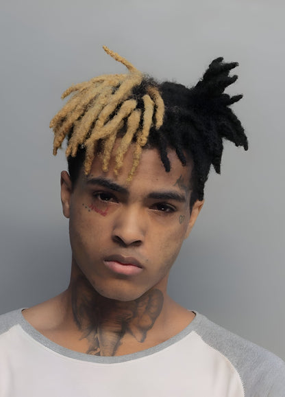 Xxxtentacion Mugshot Portrait | Music Star Poster | Hip Hop Wall Art - Music Poster