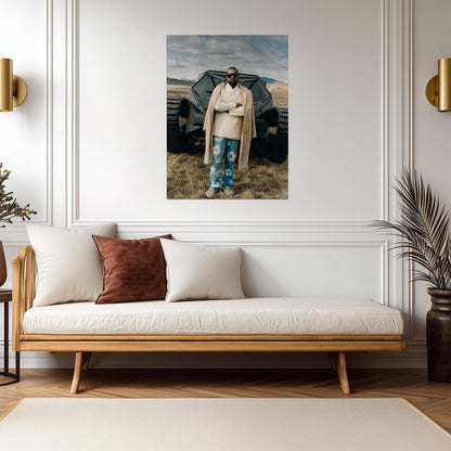 Kanye West Yeezy Fashion | Celebritie Photoshoot Poster | Hip Hop Star Wall Art - Music Poster