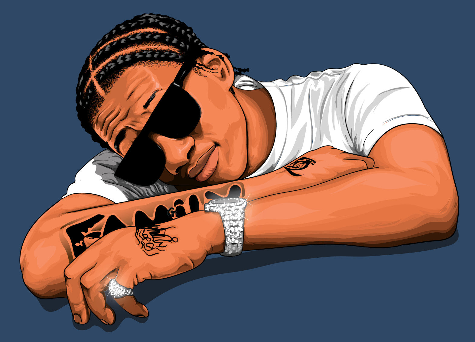 Digga D | UK Drill Rapper | Music Poster - Music Poster