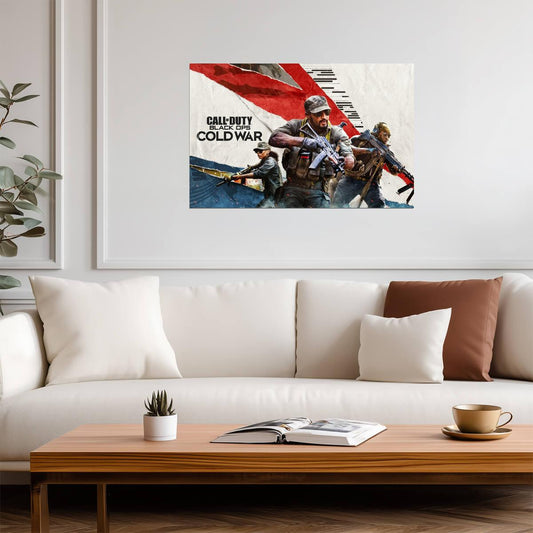 Call of Duty Black Ops Cold War | Main Key Art Poster | FPS Video Game Wall Art - Video Games Poster