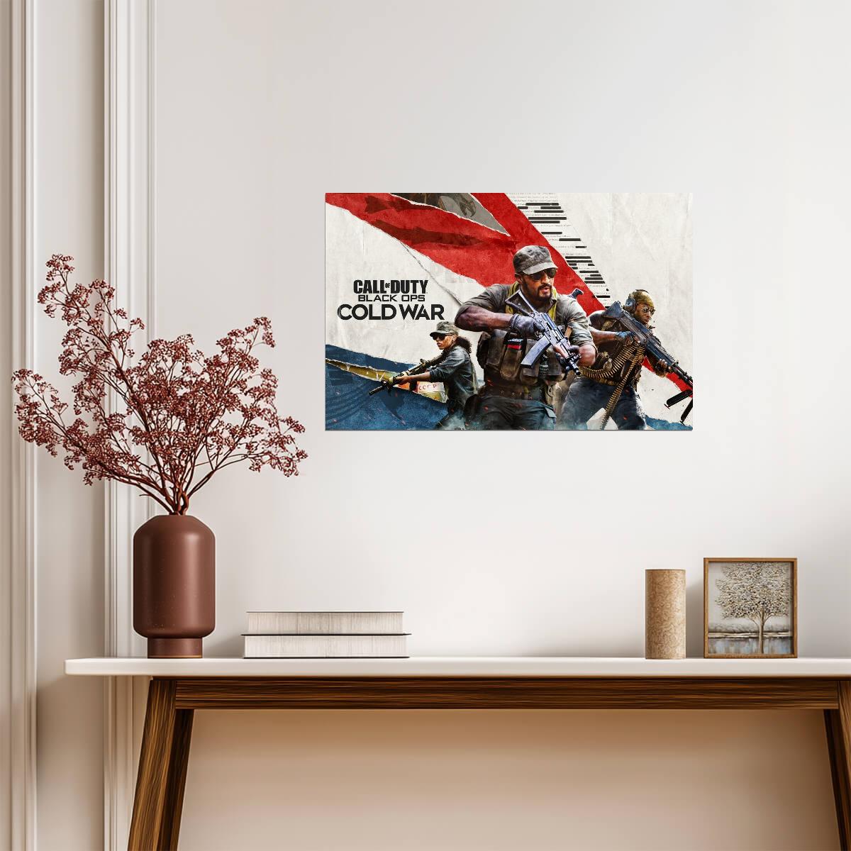 Call of Duty Black Ops Cold War | Main Key Art Poster | FPS Video Game Wall Art - Video Games Poster