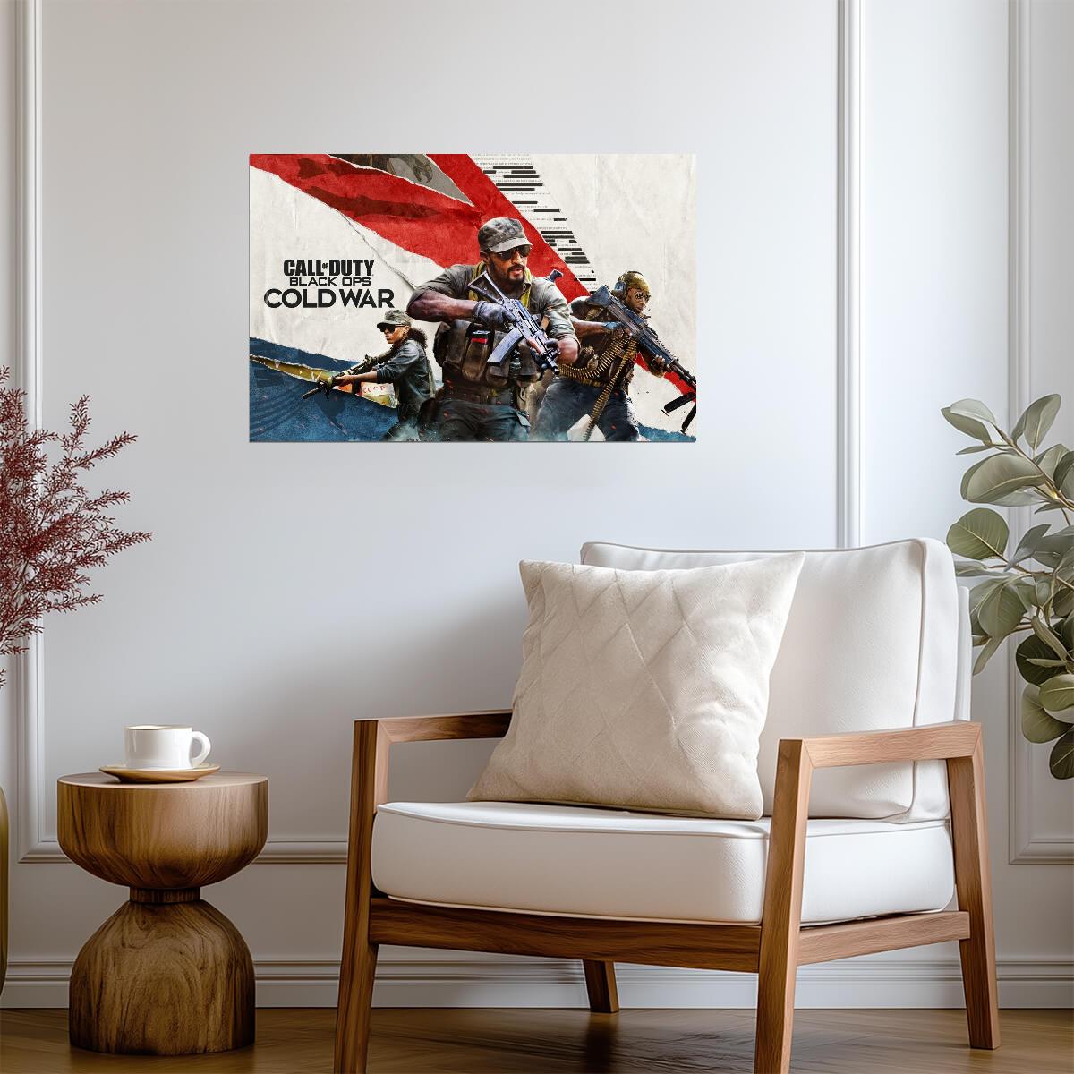 Call of Duty Black Ops Cold War | Main Key Art Poster | FPS Video Game Wall Art - Video Games Poster