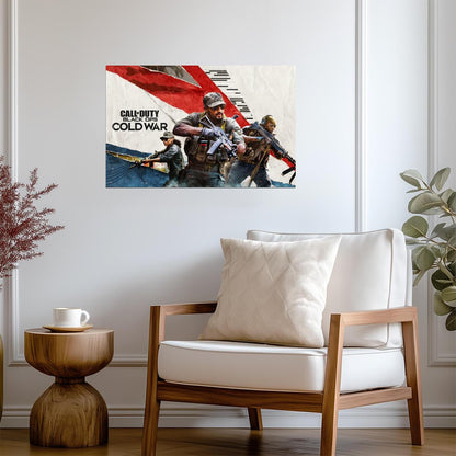 Call of Duty Black Ops Cold War | Main Key Art Poster | FPS Video Game Wall Art - Video Games Poster