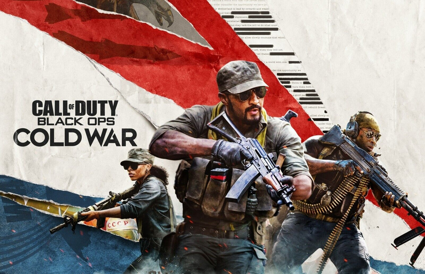 Call of Duty Black Ops Cold War | Main Key Art Poster | FPS Video Game Wall Art - Video Games Poster