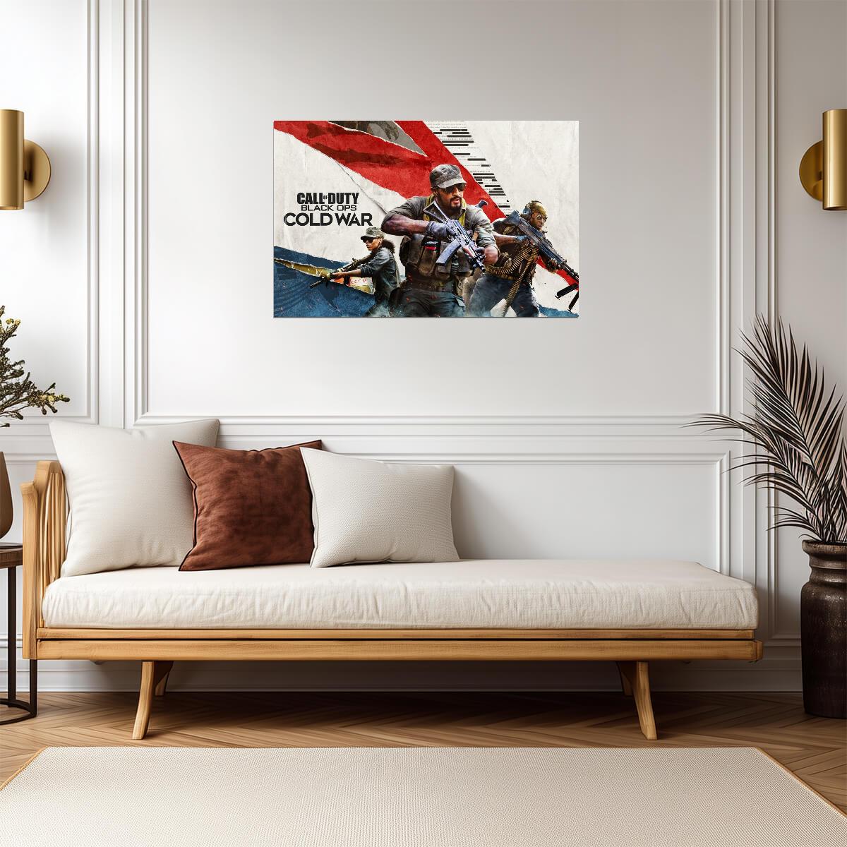 Call of Duty Black Ops Cold War | Main Key Art Poster | FPS Video Game Wall Art - Video Games Poster