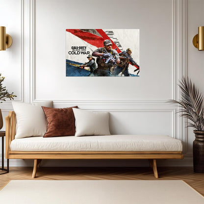 Call of Duty Black Ops Cold War | Main Key Art Poster | FPS Video Game Wall Art - Video Games Poster