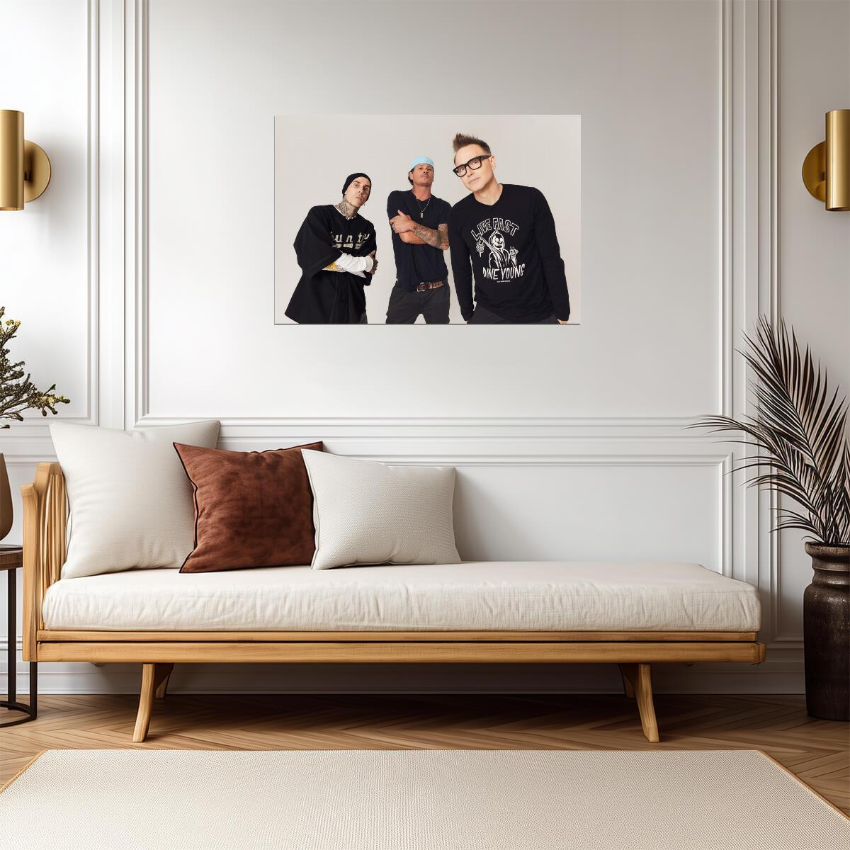 Blink-182 | Rock Trio Art | Music Poster - Music Poster