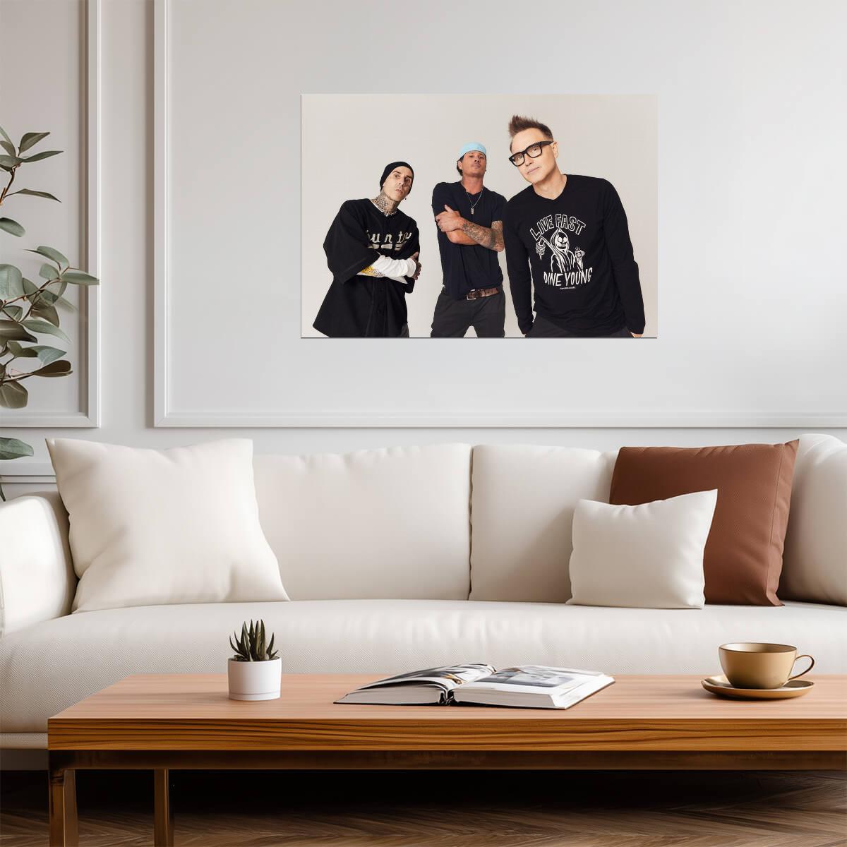 Blink-182 | Rock Trio Art | Music Poster - Music Poster