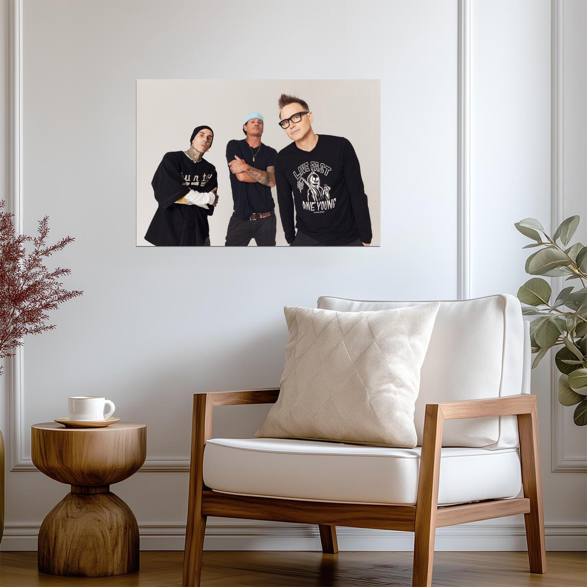 Blink-182 | Rock Trio Art | Music Poster - Music Poster