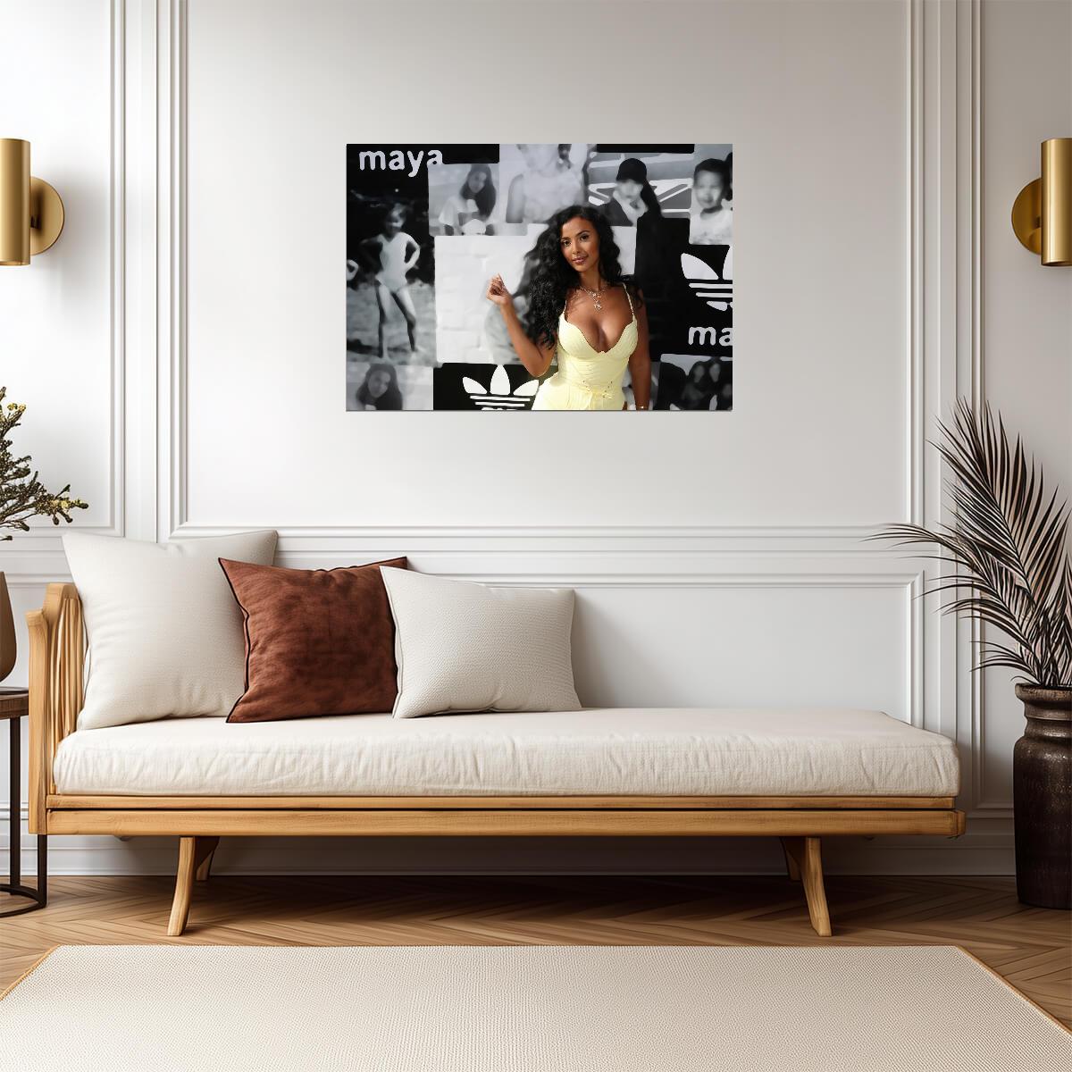 Maya Jama Wall Art | British TV Presenter Poster - Celebrities Poster