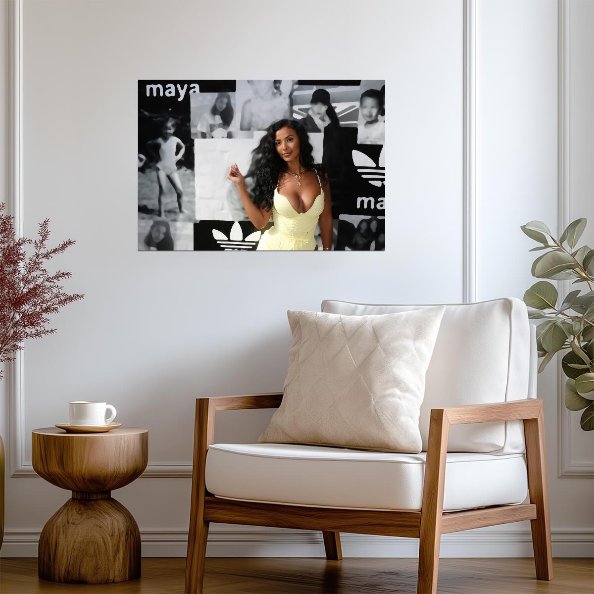 Maya Jama Wall Art | British TV Presenter Poster - Celebrities Poster