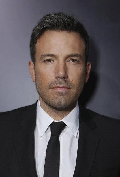 Ben Affleck Black Suit Portrait | Handsome Actor Poster | Celebrity Headshot Print - Celebrities Poster