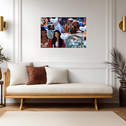 Madison Beer Aesthetic Collage | Modern Music Poster | Pop Star Fan Art - Music Poster