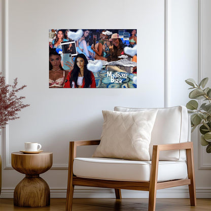 Madison Beer Aesthetic Collage | Modern Music Poster | Pop Star Fan Art - Music Poster