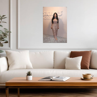 Kim Kardashian SKIMS Event | Nude Outfit Poster | Celebrity Fashion Wall Art - Celebrities Poster