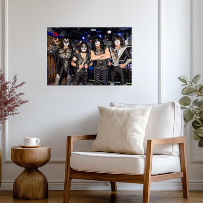 Kiss Band Live on Stage | Rock Music Poster | Concert Photography Art - Music Poster
