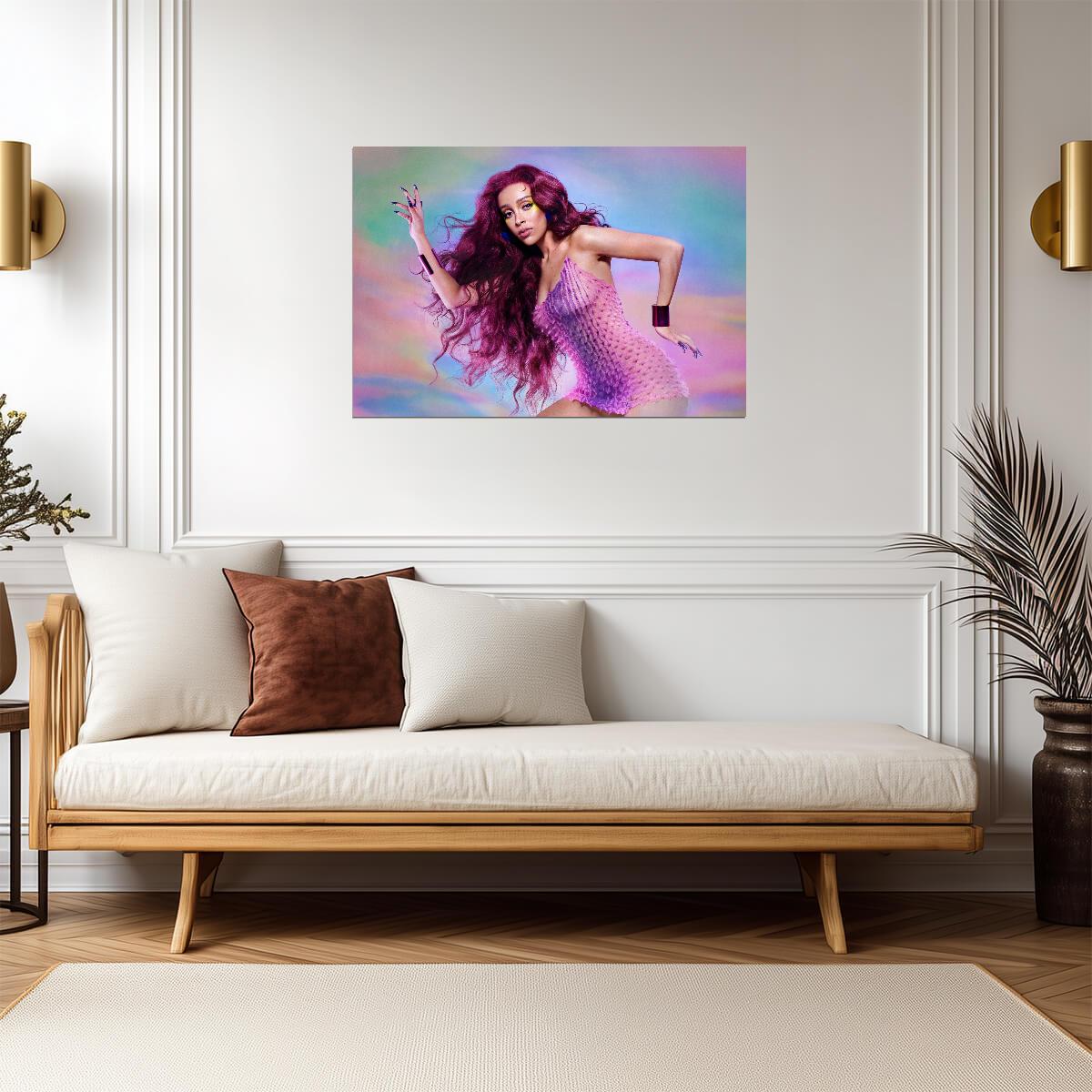 Doja Cat Planet Her Era | Colorful Photoshoot Poster | Pop Music Star Art - Music Poster