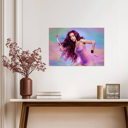 Doja Cat Planet Her Era | Colorful Photoshoot Poster | Pop Music Star Art - Music Poster