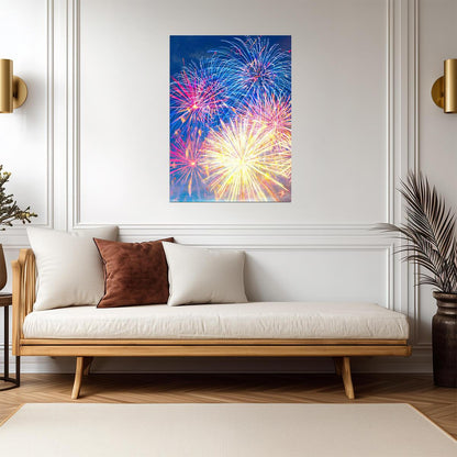 Fireworks | Celebration Art | Night Sky Poster - Photography Poster