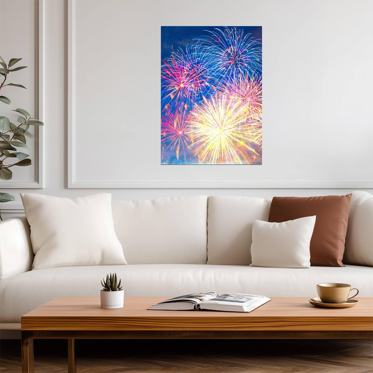 Fireworks | Celebration Art | Night Sky Poster - Photography Poster