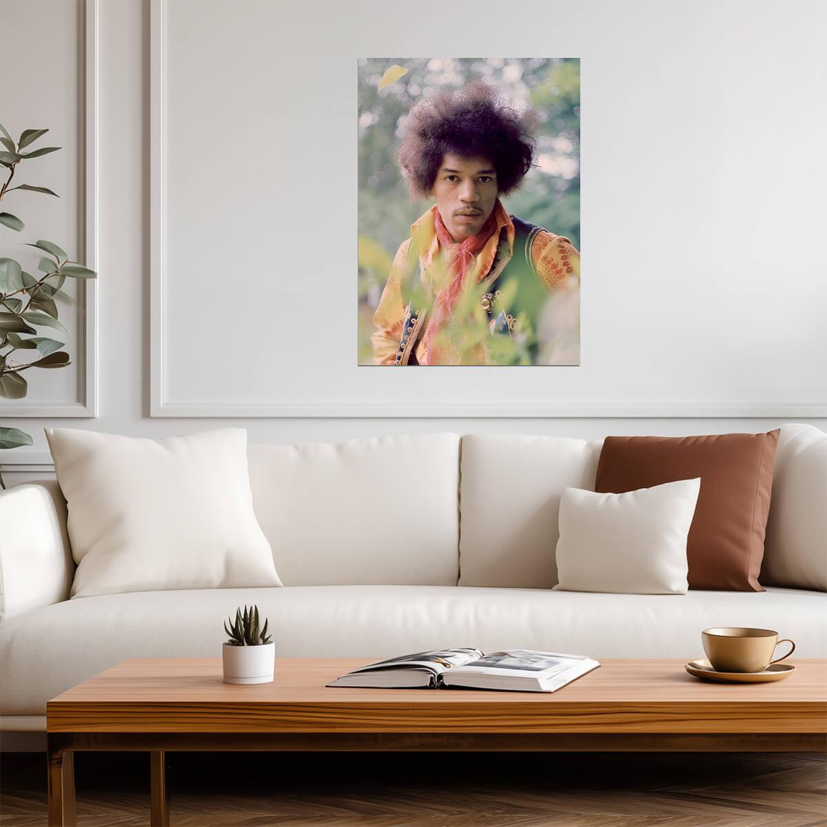 Jimi Hendrix Print | Vintage Rock Music Poster - Music Poster