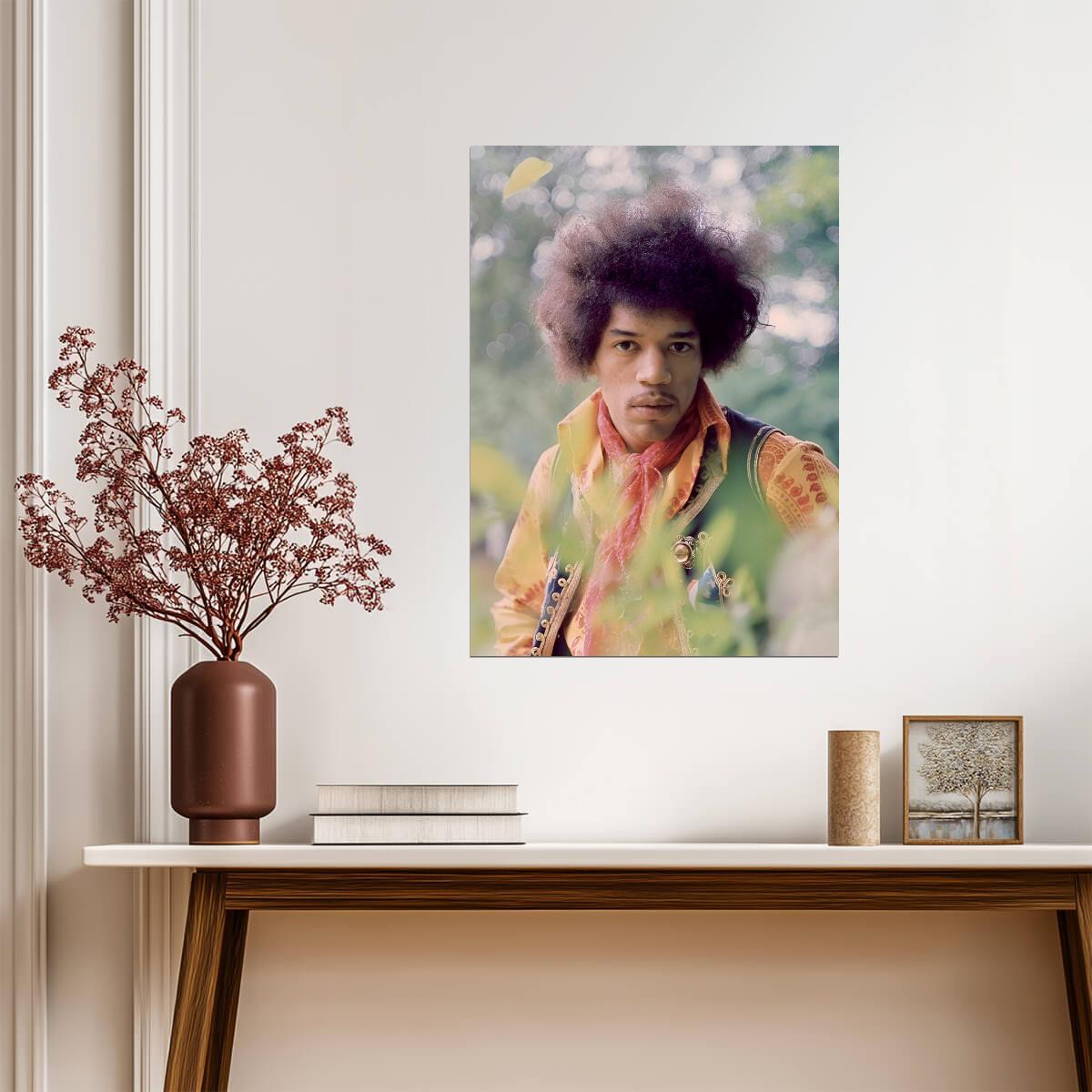 Jimi Hendrix Print | Vintage Rock Music Poster - Music Poster