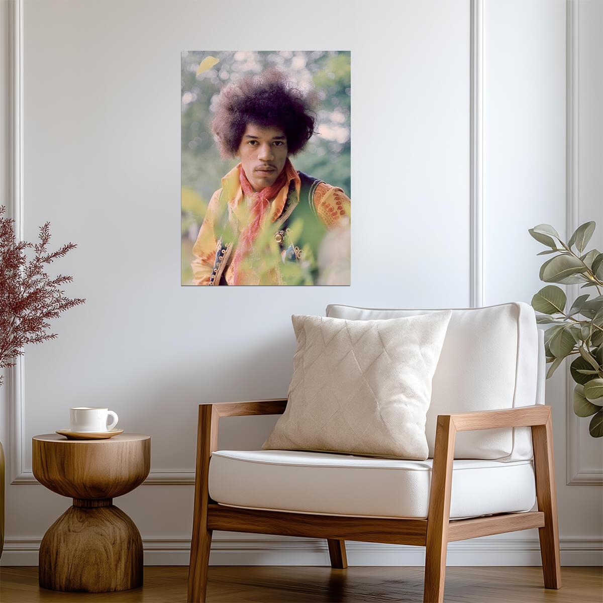 Jimi Hendrix Print | Vintage Rock Music Poster - Music Poster