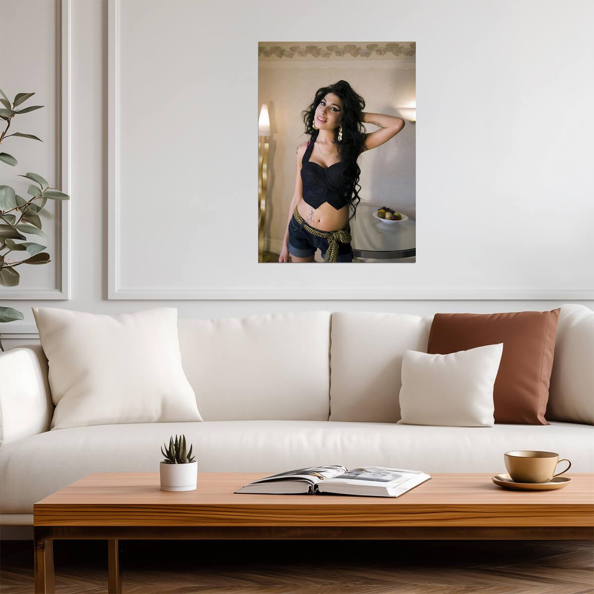 Amy Winehouse Portrait | Music Legend Poster | Vintage Soul Wall Art - Music Poster