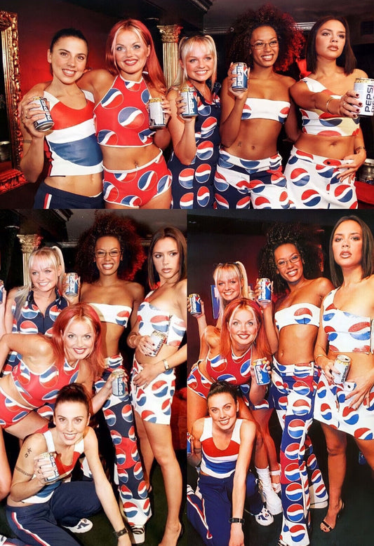 Spice Girls Vintage Pepsi Ad | 90s Pop Group Poster | Nostalgic Music Memorabilia - Music Poster