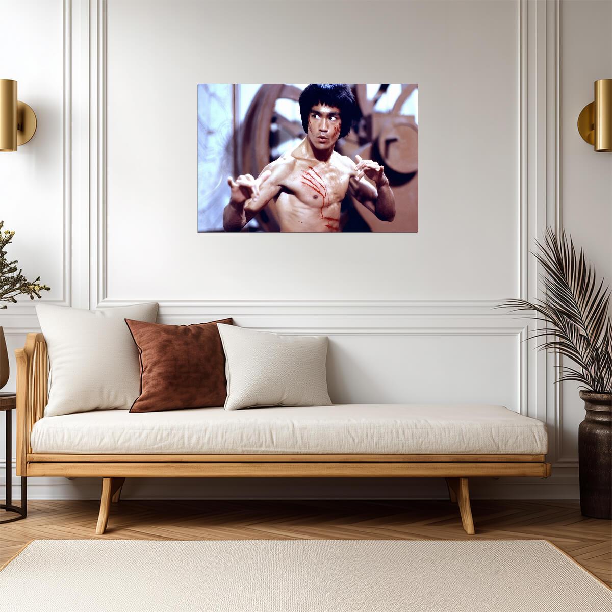 Bruce Lee Movie Still | Martial Arts Poster | Kung Fu Legend Wall Art - Celebrities Poster