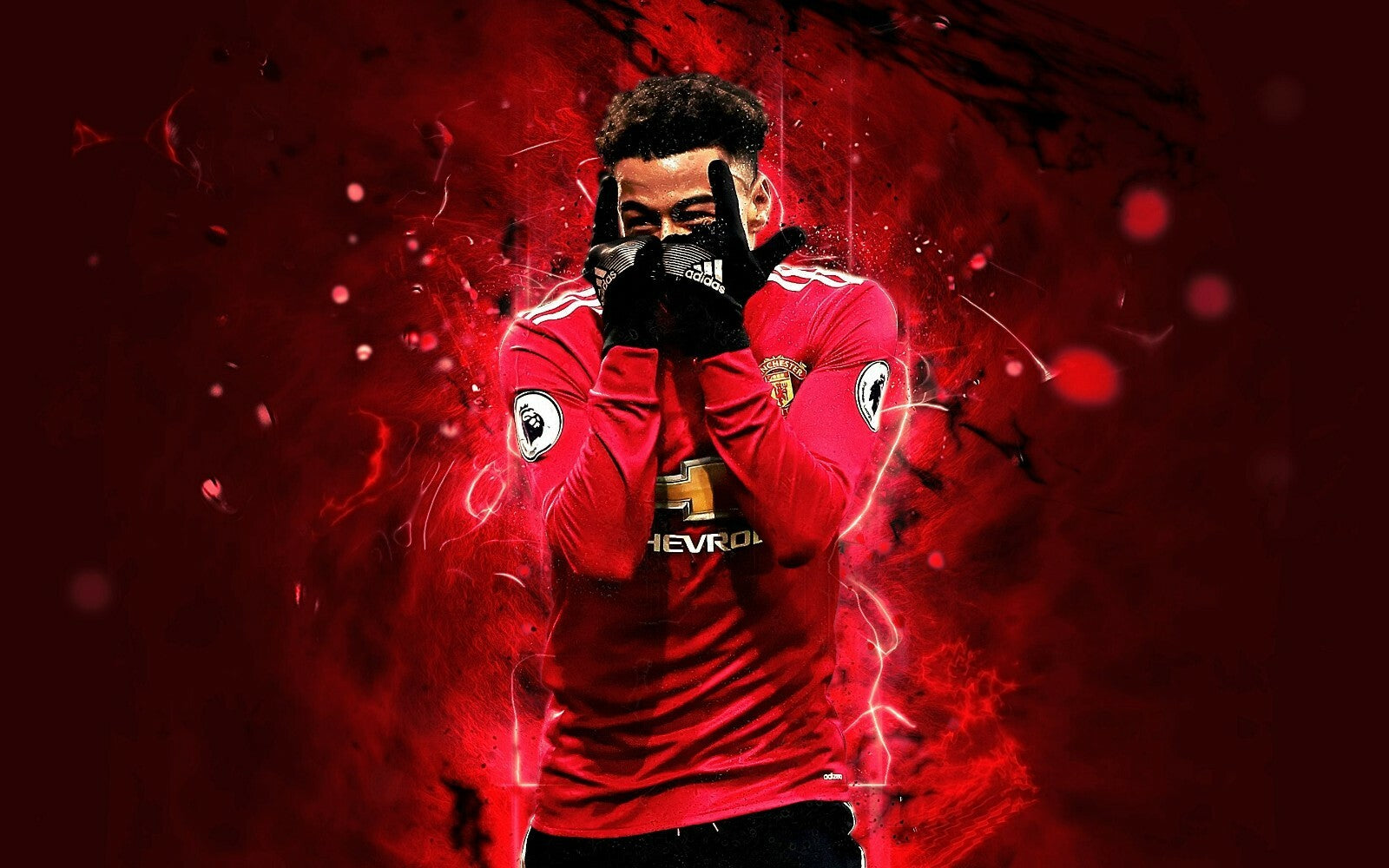 Jesse Lingard JLingz Celebration | Soccer Poster | Manchester United Fan Gift - Sports Poster