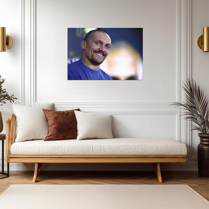 Oleksandr Usyk Smiling Portrait | Boxing Champion Poster | Sports Wall Art - Sports Poster