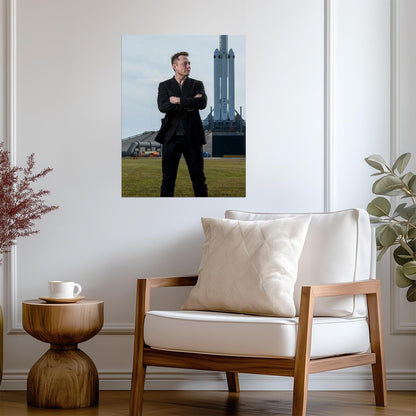 Elon Musk | Tech Entrepreneur | Famous Figure Poster - Celebrities Poster